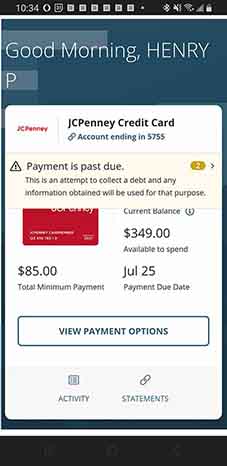 Payment Overview. Clicked on 