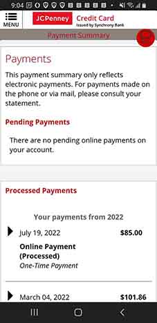 Payment Summary